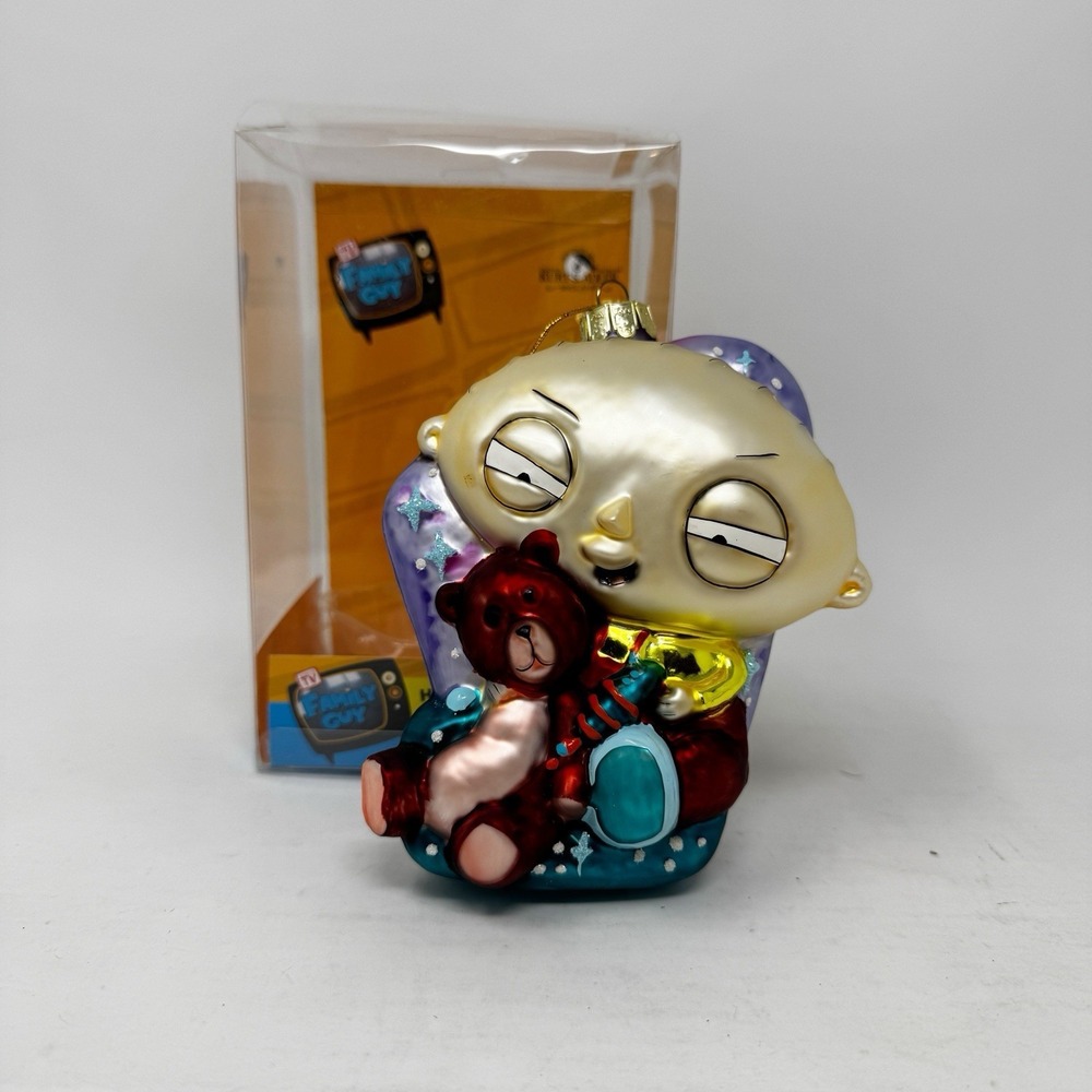 2007 Kurt Adler Hand-Crafted Glass Family Guy Stewie‎ Griffin Christmas Ornament